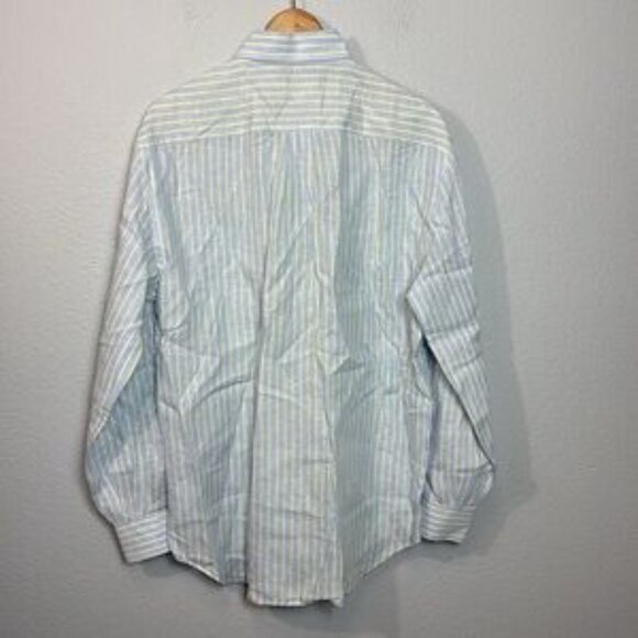 Brunello Cucinelli 100% Linen Men's Striped Button-Down Shirt‎ - Picture 6 of 7